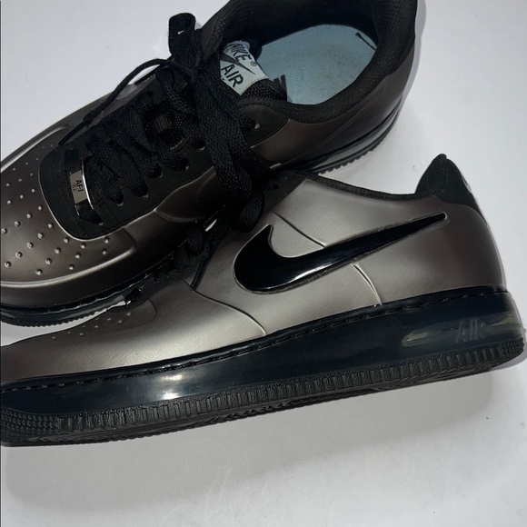 Nike 7.5 Men's Air Force 1 Foamposite Pro low top Pewter Silver - Picture 9 of 13
